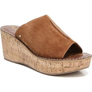 SAM EDELMAN Ranger Real Suede Wedges